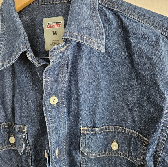 NWOT Dickies Men's Jean shirt Size M - Picture 4 of 6